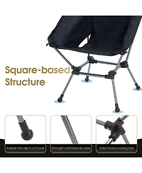 Piscifun Portable Camping Chair Plus, Larger & Roomier, Compact and Lightweight Still, Folding for Backpacking Hiking, 330Lbs Capacity