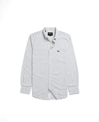 Rodd Gunn Men's Check Oxford 3 Long Sleeve Slim Fit Shirt