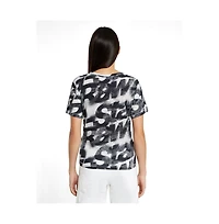G-Star Women's Sprayed Letters Top