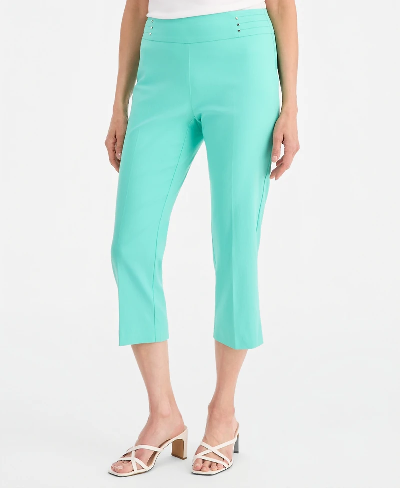 Jm Collection Women's Pull-On Capri Tummy-Control Pants, Exclusively at Macy's