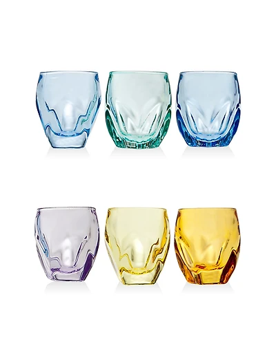 Godinger Stockholm Colored Shot Glasses, Set of 6