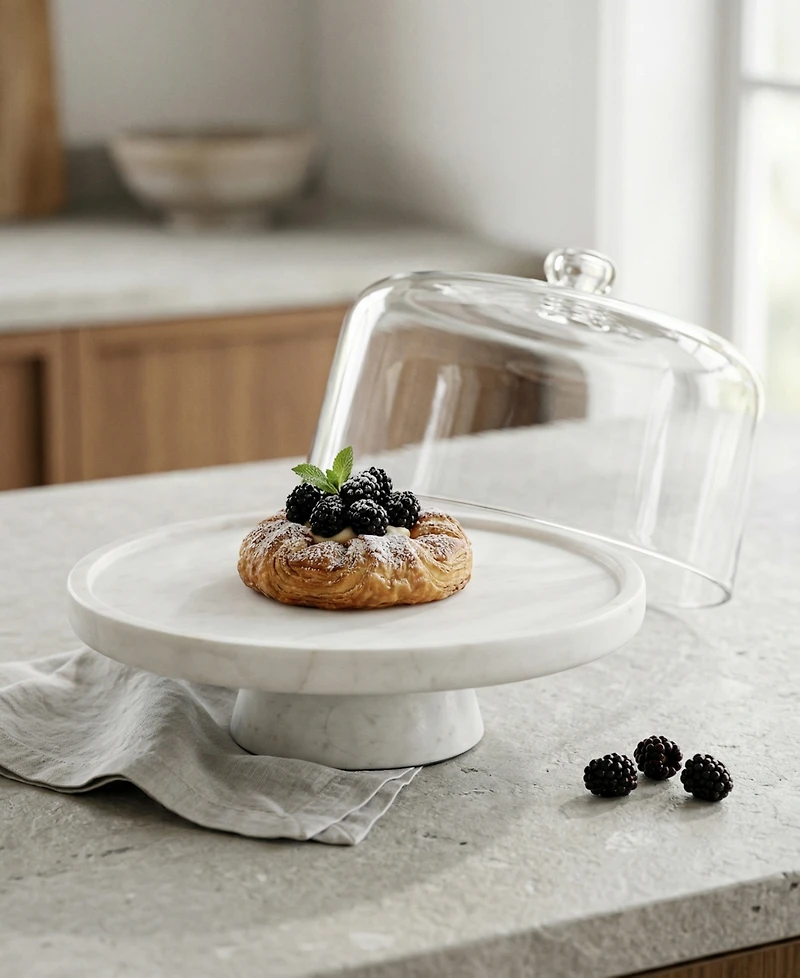 Godinger Marble Footed 11.9" Cake Stand