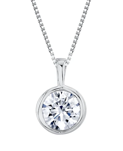 Macy's Certified Lab Grown Diamond Pendant Necklace (2 ct. t.w.) in 14k White Gold (Also Available in 14k Yellow Gold)