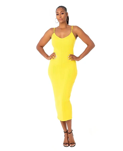 Dai Moda Women's Draya Long Sweater Dress