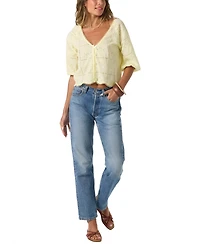 O'Neill Women's Cotton V-Neck Flora Top