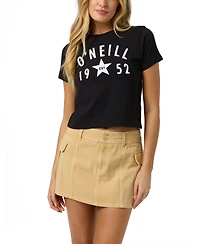 O'Neill Women's Cotton Starry Fitted Short-Sleeve T-Shirt