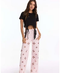 The Noli Shop Women's Diana Satin Bow Shirt - White