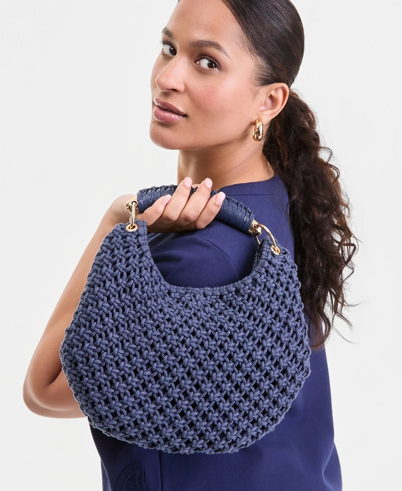 I.n.c. International Concepts Eedenn Crochet Hobo Handbag with Small Wallet, Macy's Exclusive
