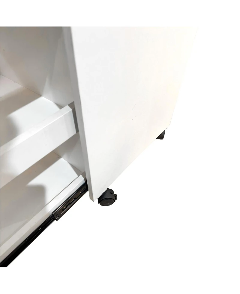 Streamdale Furniture Sliding Pantry Snack Organizer with Wheels