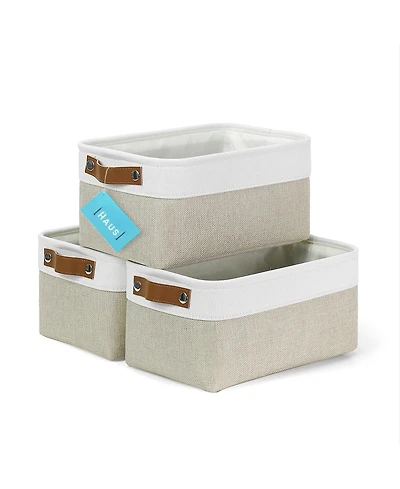 Gnuadz Fabric Storage Baskets Cloth Bins Shelves Organizer Canvas Gift Basket
