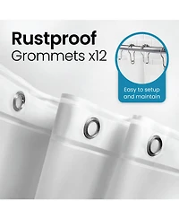 72" W x 84" H 8G Peva Extra Heavy Weight Shower Liner - Liba