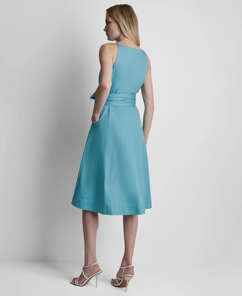 Dkny Women's Sleeveless Crewneck Dress