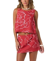 O'Neill Women's Athena Sleeveless Crewneck Floral Top