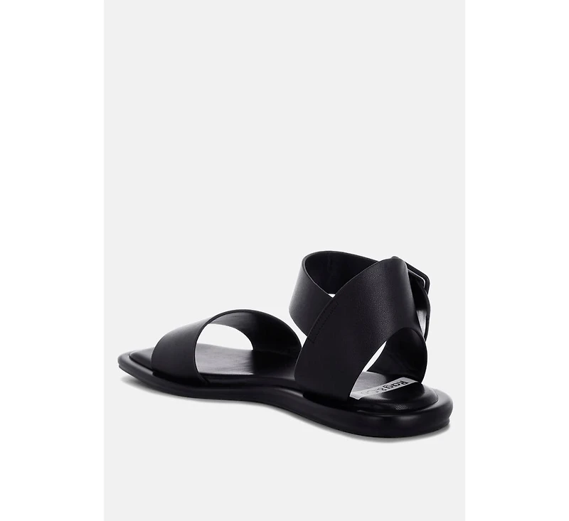 Rag & Co Women's Tayana Chunky Buckle Strap Flats