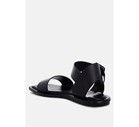 Rag & Co Women's Tayana Chunky Buckle Strap Flats