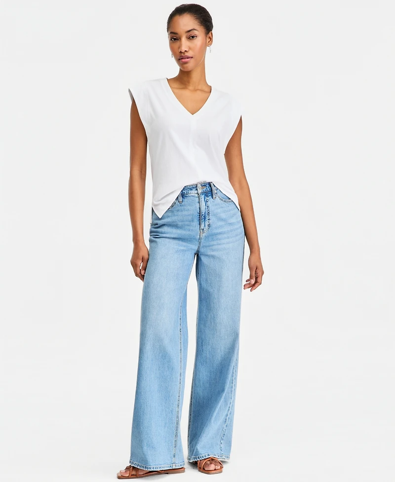 On 34th Women's V-Neck Jersey Top, Macy's Exclusive
