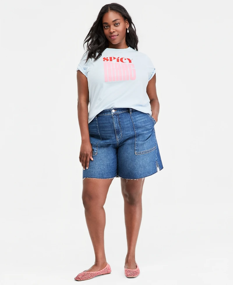 On 34th Trendy Plus Spicy Graphic T-Shirt, Macy's Exclusive