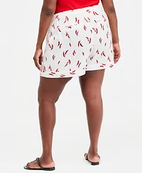 On 34th Trendy Plus Wide-Leg Shorts, Macy's Exclusive