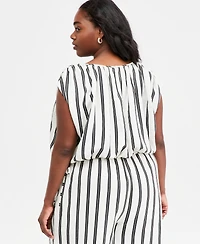 On 34th Trendy Plus Emma Sleeveless Side-Tie Top, Macy's Exclusive
