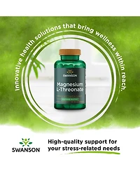 Swanson Magnesium L-Threonate Mineral Supplement for Nervous System Support - May Support Cognitive Health, Learning and Memory