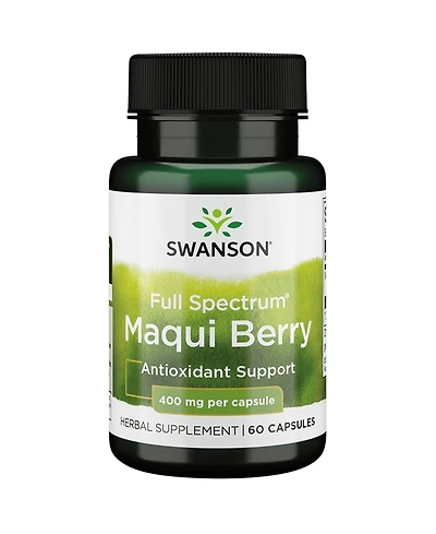 Swanson Full Spectrum Maqui Berry 400 Milligrams 60 Capsules