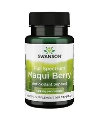 Swanson Full Spectrum Maqui Berry 400 Milligrams 60 Capsules