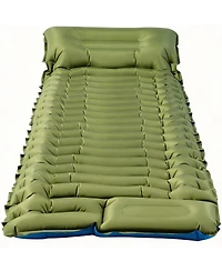 Gnuadz Camping Sleeping Pad Ultralight Inflatable Mat with Pillow Foot Pump Camping Outdoor Recreation Gear