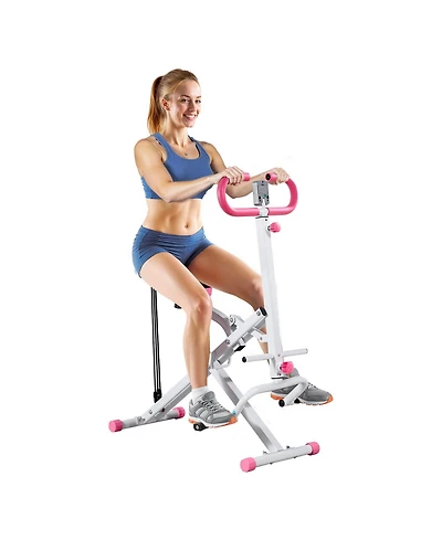 Mecale Deep Squat Rowing Machine, Foldable Glute Trainer with 3 Resistance Bands, Home Squat Machine for Glutes and Legs