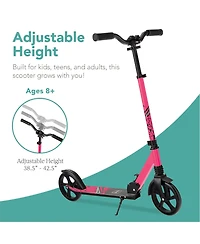 Best Choice Products Kids Height Adjustable Kick Scooter w/ Carrying Strap, Non-Slip Deck, Kickstand