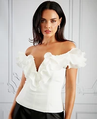 Muse Women's Ruffle Off-The-Shoulder Top