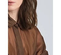 Kenneth Cole Women's Collared Neck Shacket