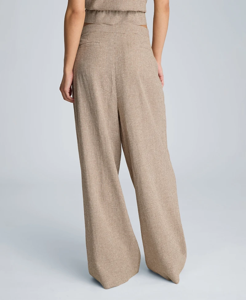 Kenneth Cole Women's High-Rise Triple Pleated Pants