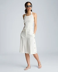 Kenneth Cole Women's High-Rise Side Snap Shorts