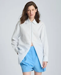 Kenneth Cole Women's Long-Sleeve Poplin Shirt