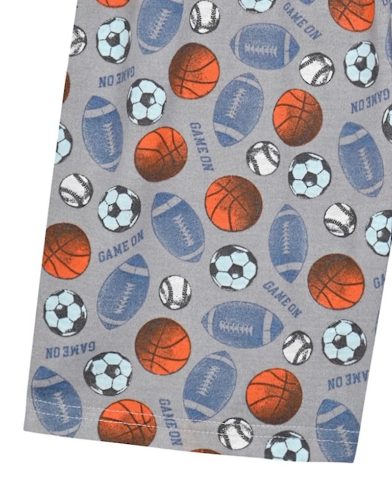 Max & Olivia Boys' 6-18 Short-Sleeve T-Shirt with Woven Shorts, 2-Piece Set