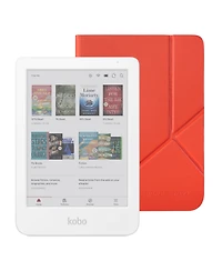 Kobo Clara Colour eReader with Cayenne Red SleepCover Case Bundle