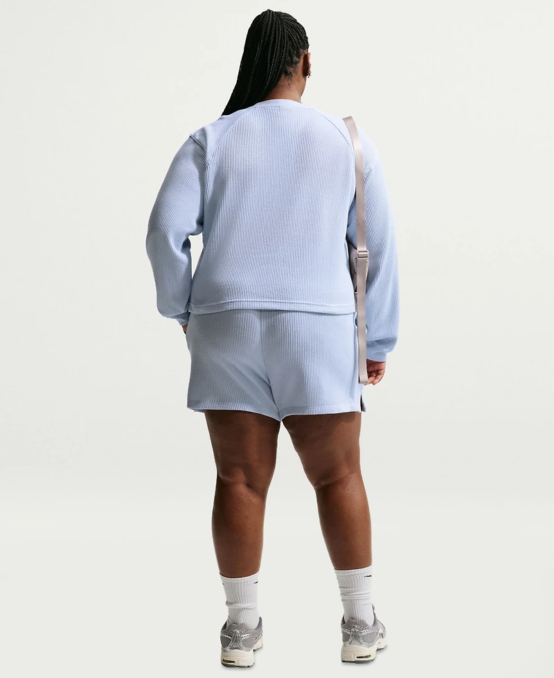 Nike Plus Size Sportswear Chill Waffle Loose Shorts