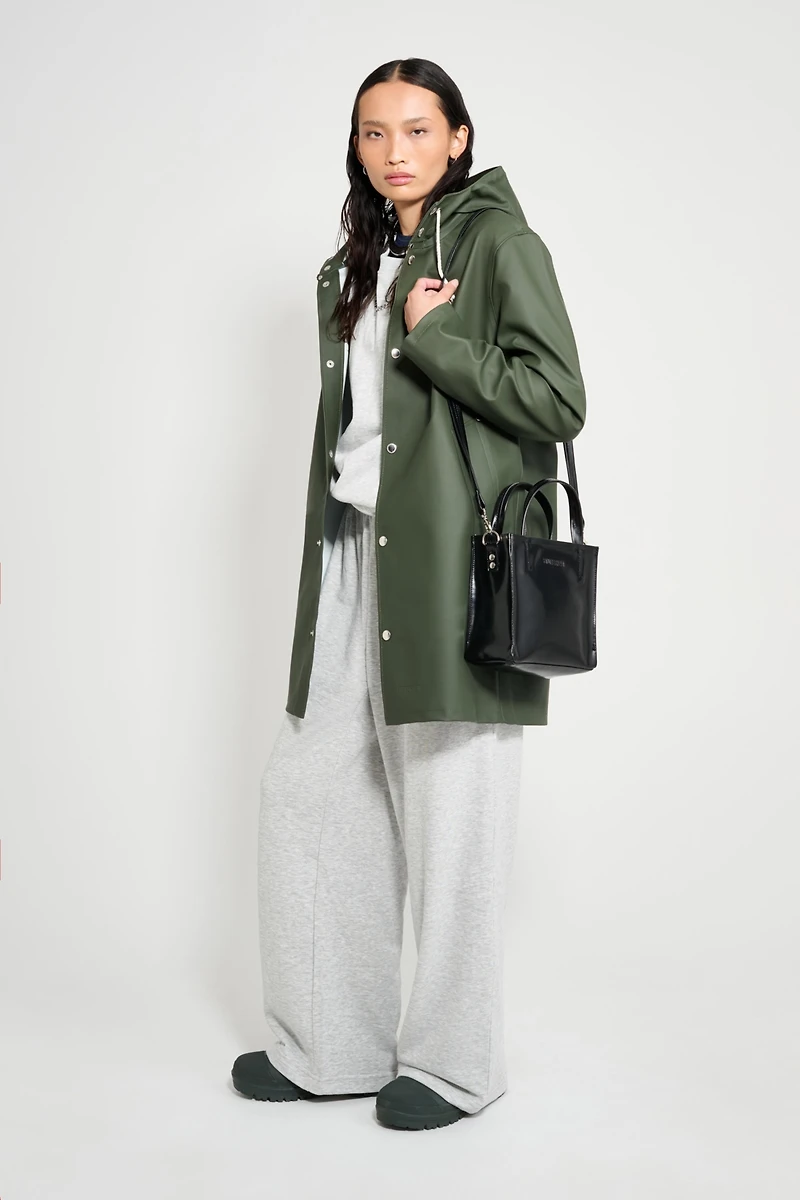 Stutterheim Women's Stockholm Long Sleeve Hooded Raincoat