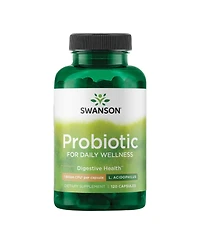 Swanson Probiotic, Digestive Health Supplement with 1 Billion Cfu per Capsule, Natural Formula, Bowel Regularity and Daily Wellness, 120 Capsules