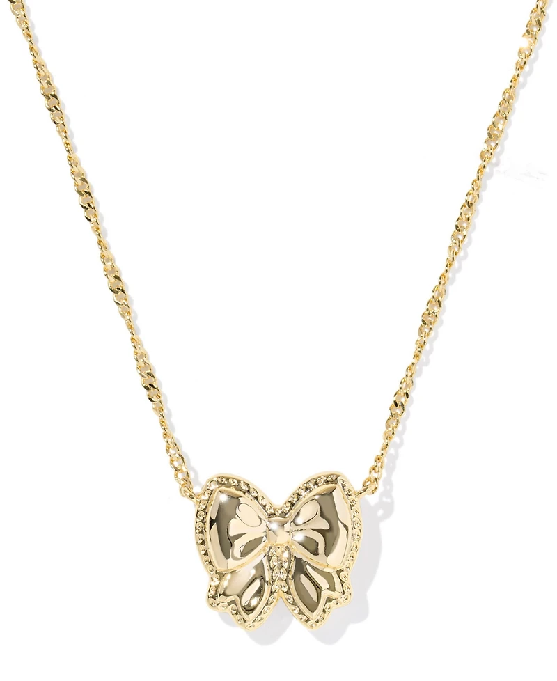 Kendra Scott Haley Bow Short Pendant Necklace, 16" + 3" extender