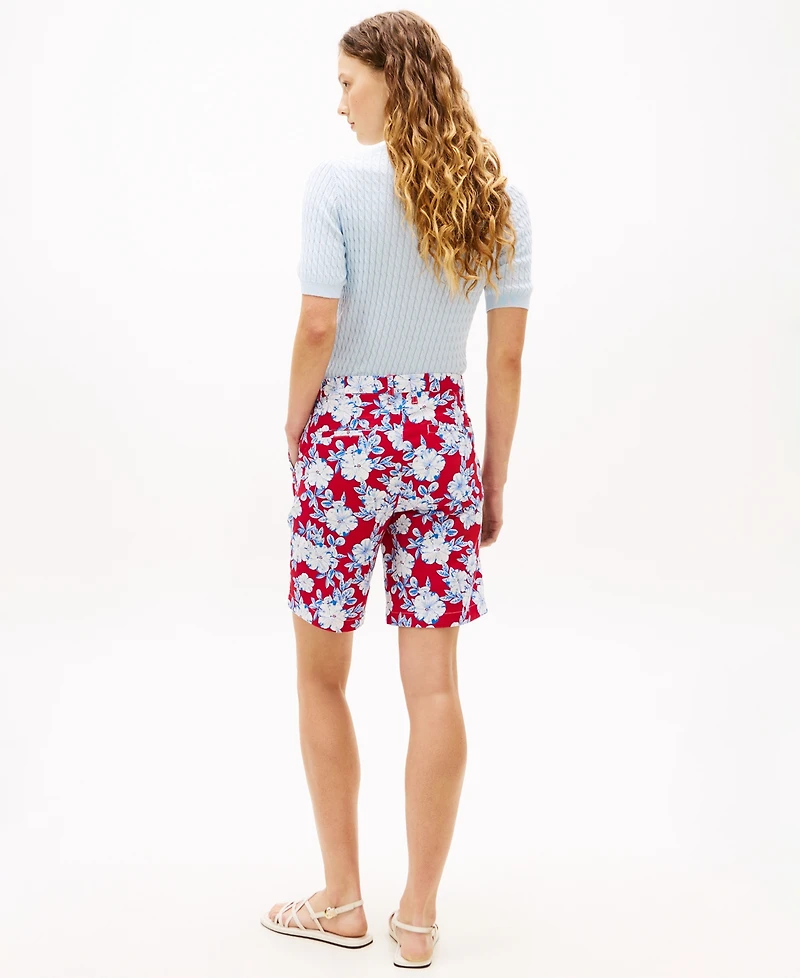Tommy Hilfiger Women's Twill Slim Straight Shorts