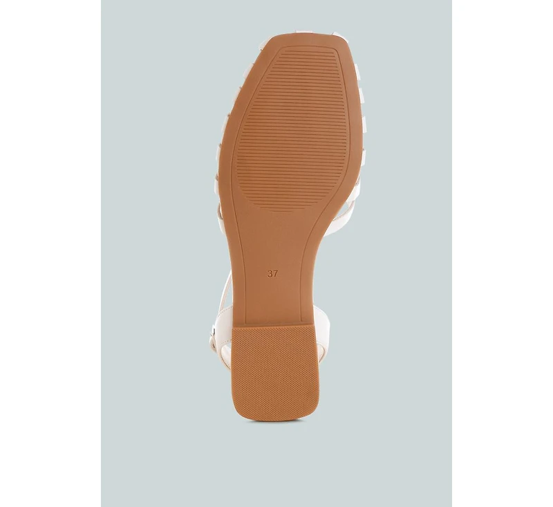 London Rag Women's Saguara Cut Work Bead Embellished Flats