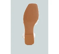 London Rag Women's Saguara Cut Work Bead Embellished Flats