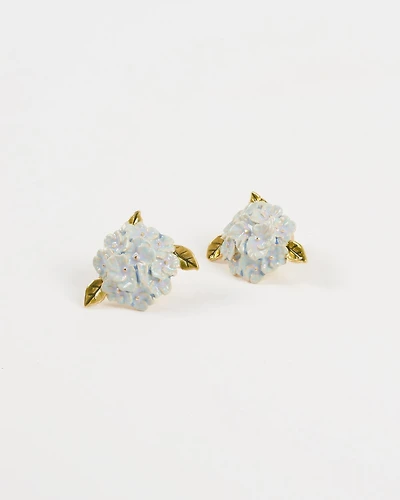 Fable England Enamel Hydrangea Earrings