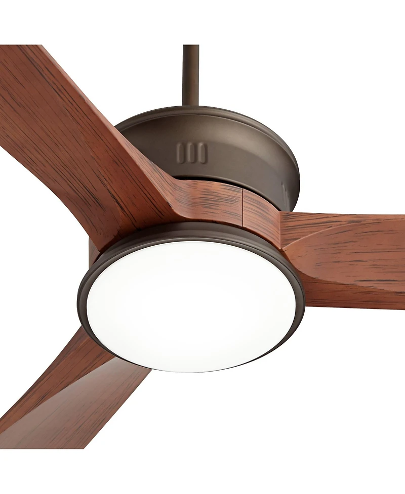 Casa Vieja 54" Key West Bronze Led Ceiling Fan with 18" Downrod