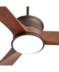 Casa Vieja 54" Key West Bronze Led Ceiling Fan with 18" Downrod