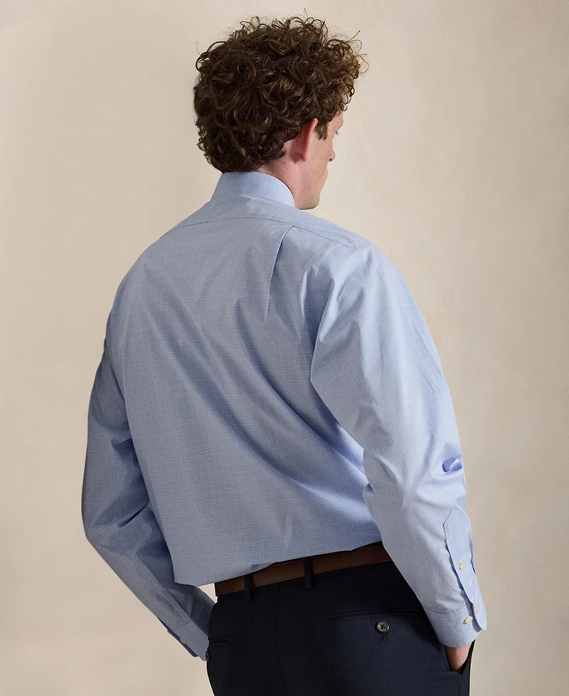 Polo Ralph Lauren Men's Regent Classic Fit Checked Poplin Dress Shirt