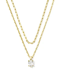 Kendra Scott Cailin Cubic Zirconia Layered Multi Strand Necklace