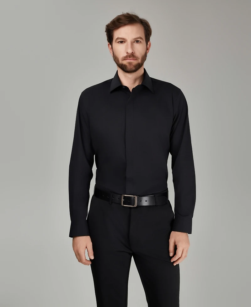 Alfani Men's No Iron Formal Solid Dress Shirt, Macy's Exclusive