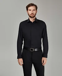 Alfani Men's No Iron Formal Solid Dress Shirt, Macy's Exclusive